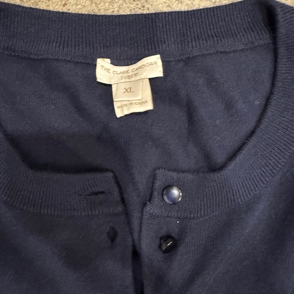 J. Crew Clare Cardigan in Navy - Picture 3 of 5
